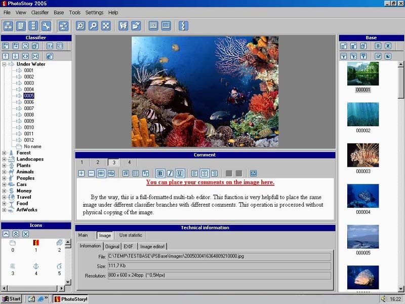 PhotoStory Screenshot